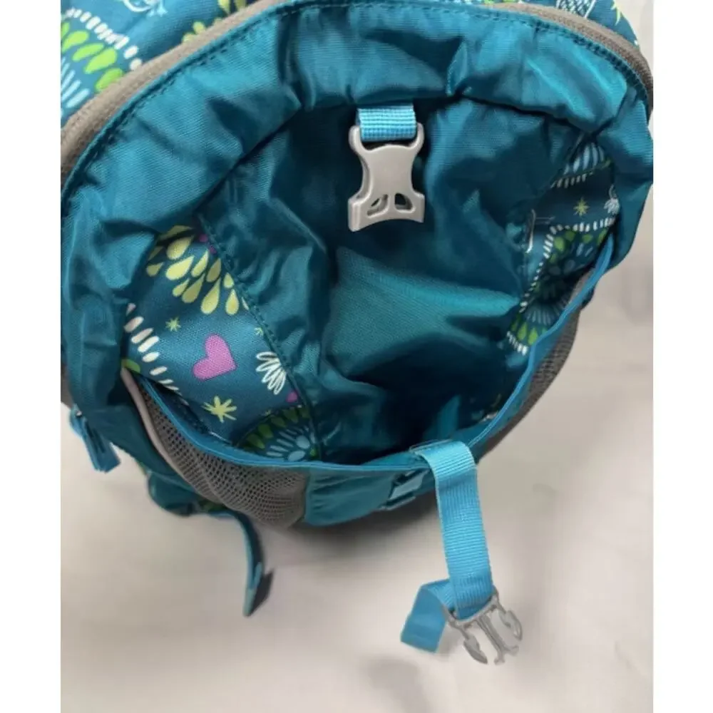 L.L.Bean Teal Floral School Backpack – Excellent Condition